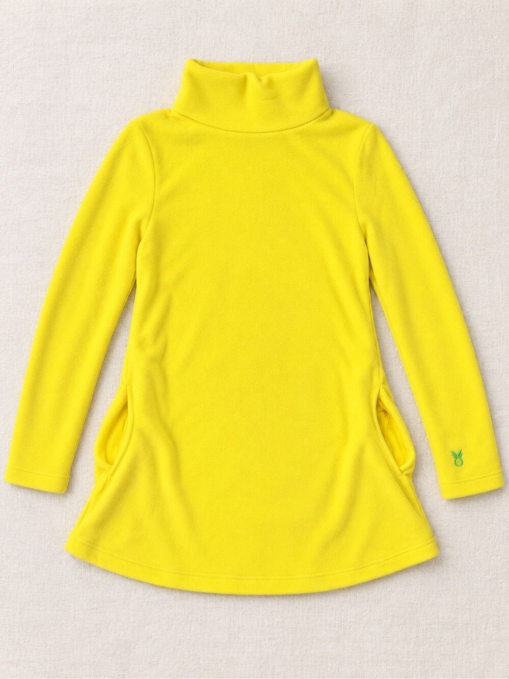 Dudley Stephens Cobble Hill Neon Yellow Turtleneck Tunic Women’s Medium